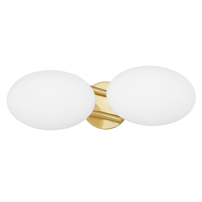 Hudson Valley 5532-AGB Wagner Two Light Bath Bracket, Aged Brass (Discontinued)