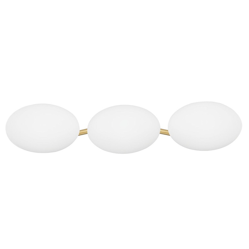 Hudson Valley 5533-AGB Wagner Three Light Bath Bracket, Aged Brass