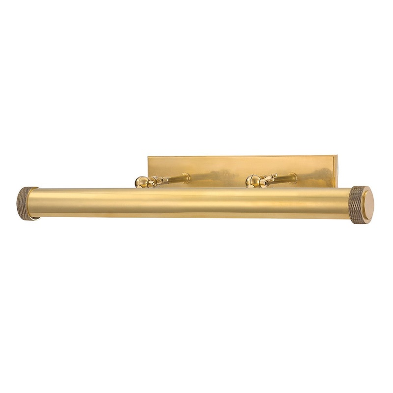 Hudson Valley 5824-AGB Ridgewood Three Light Picture Light, Aged Brass