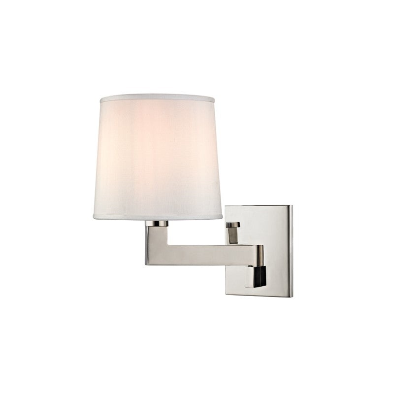 Hudson Valley 5931-PN Fairport One Light Wall Sconce, Polished Nickel
