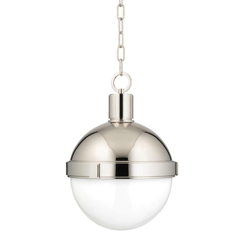 Hudson Valley 612-PN Lambert One Light Pendant, Polished Nickel (Discontinued)