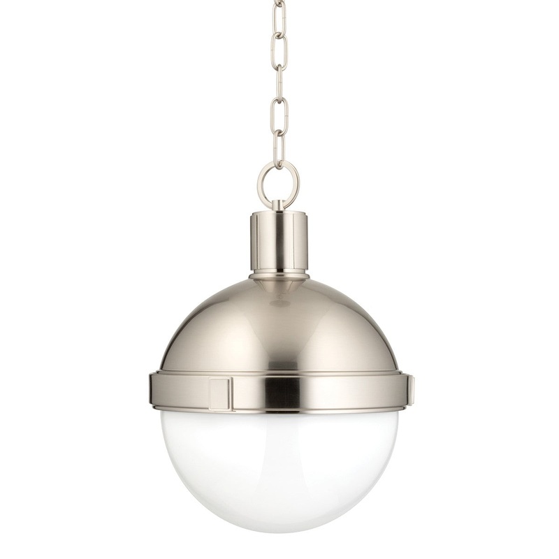 Hudson Valley 612-SN Lambert One Light Pendant, Satin Nickel (Discontinued)
