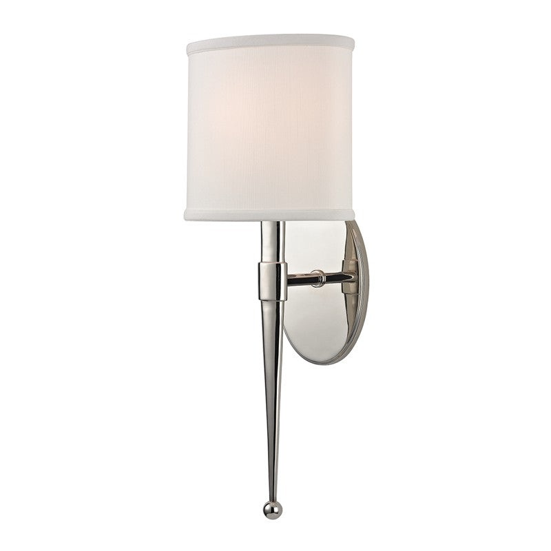 Hudson Valley 6120-PN Madison One Light Wall Sconce, Polished Nickel