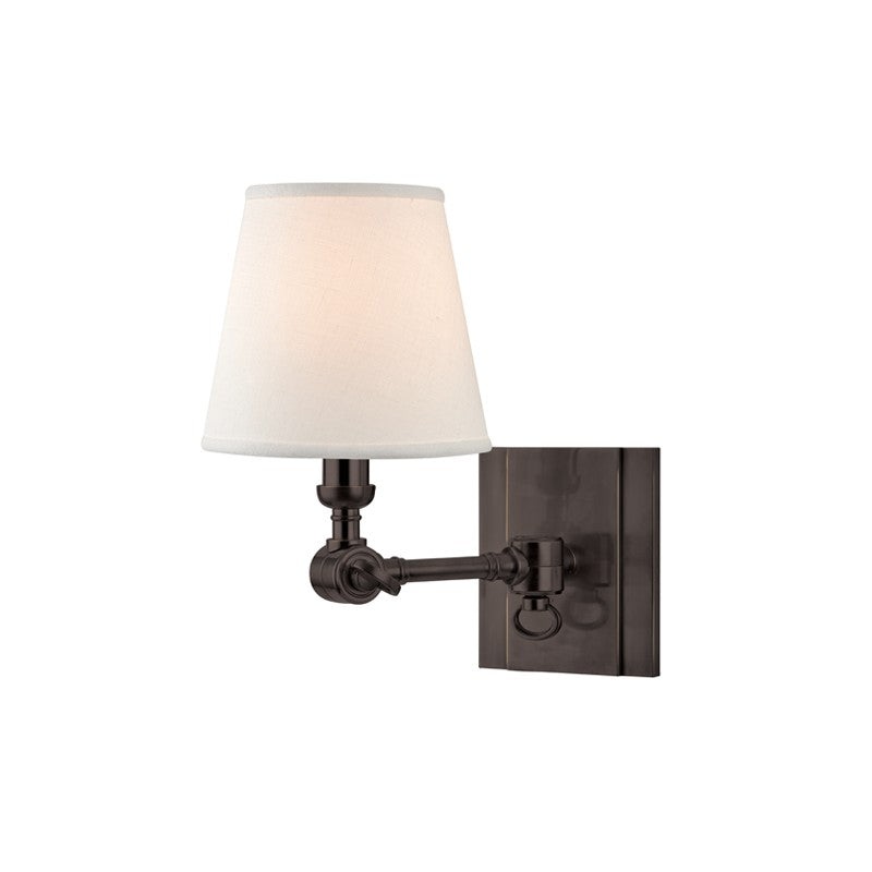 Hudson Valley 6231-OB Hillsdale One Light Wall Sconce, Old Bronze (Discontinued)