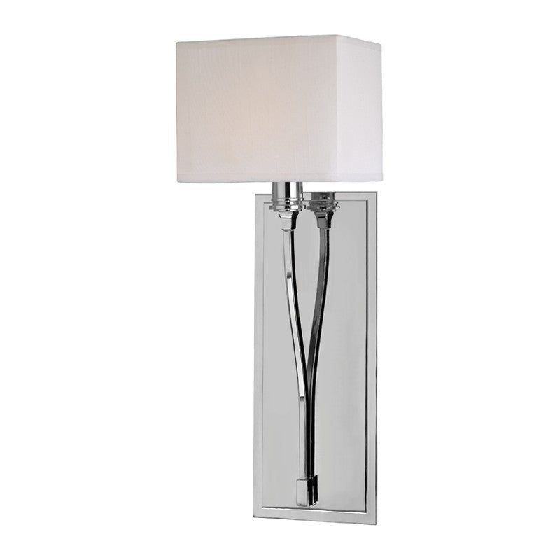 Hudson Valley 641-PN Selkirk One Light Wall Sconce, Polished Nickel (Discontinued)