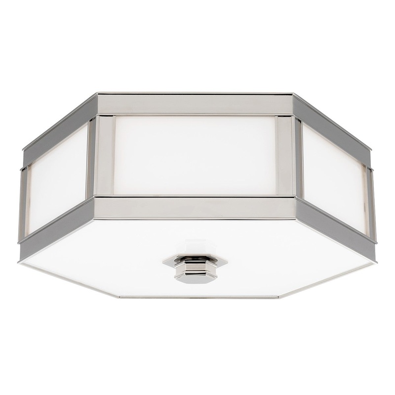 Hudson Valley 6416-PN Nassau Three Light Flush Mount, Polished Nickel (Discontinued)