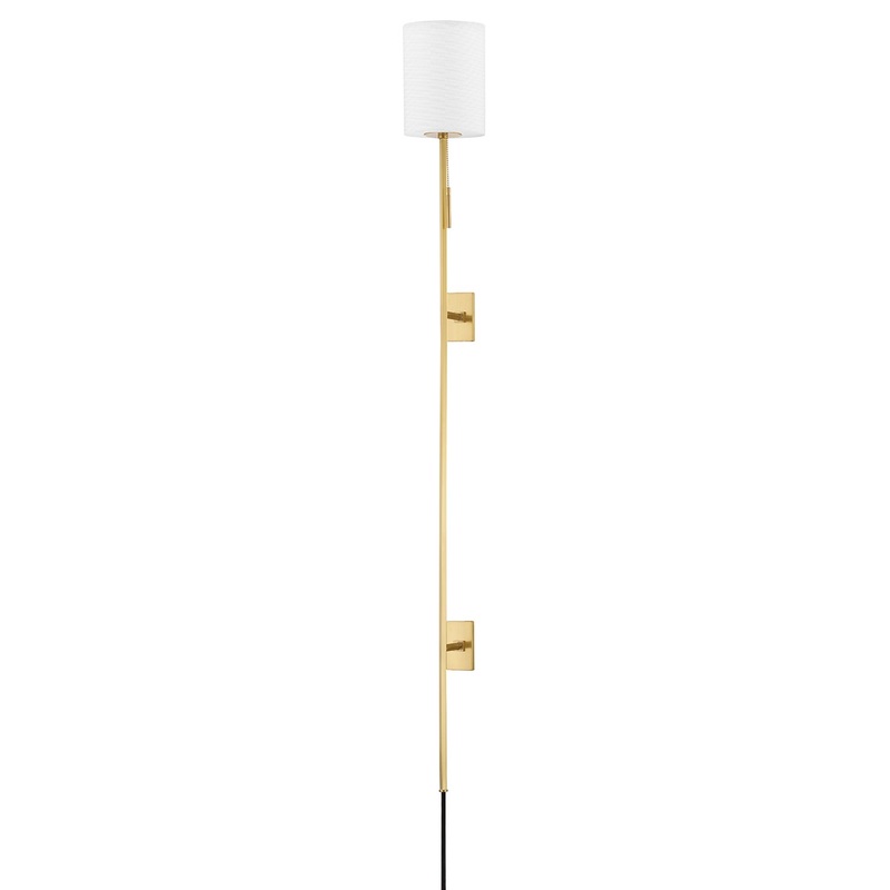Hudson Valley 6420-AGB Jennings One Light Wall Sconce, Aged Brass (Discontinued)