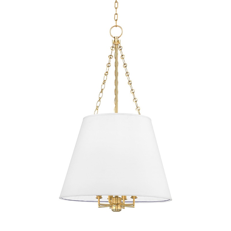 Hudson Valley 6422-AGB Burdett Eight Light Pendant, Aged Brass