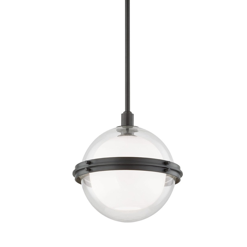 Hudson Valley 6514-OB Northport One Light Pendant, Old Bronze (Discontinued)