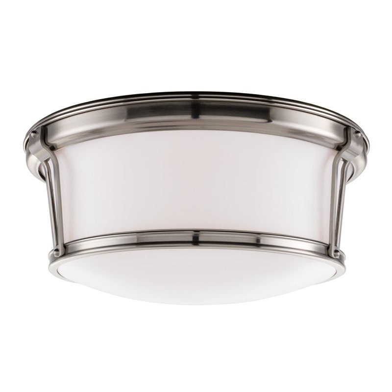 Hudson Valley 6515-SN Newport Three Light Flush Mount, Satin Nickel (Discontinued)