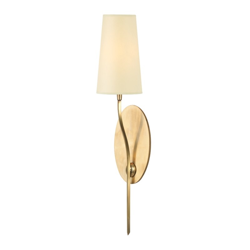 Hudson Valley 3711-AGB Rutland One Light Wall Sconce, Aged Brass (Discontinued)