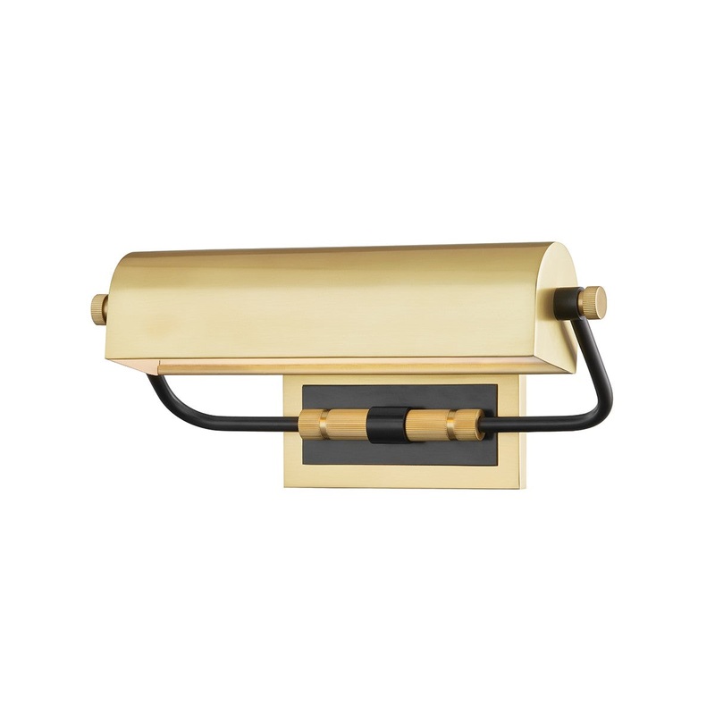 Hudson Valley 3714-AOB Bowery One Light Picture Light, Aged Old Bronze