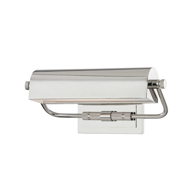 Hudson Valley 3714-PN Bowery One Light Picture Light, Polished Nickel (Discontinued)