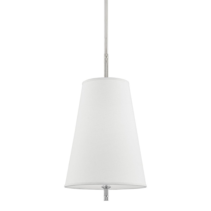 Hudson Valley 3715-PN Bowery One Light Pendant, Polished Nickel (Discontinued)