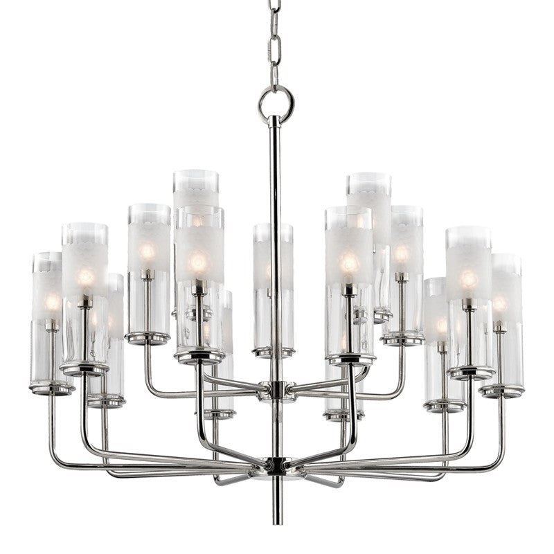 Hudson Valley 3930-PN Wentworth 15 Light Chandelier, Polished Nickel (Discontinued)