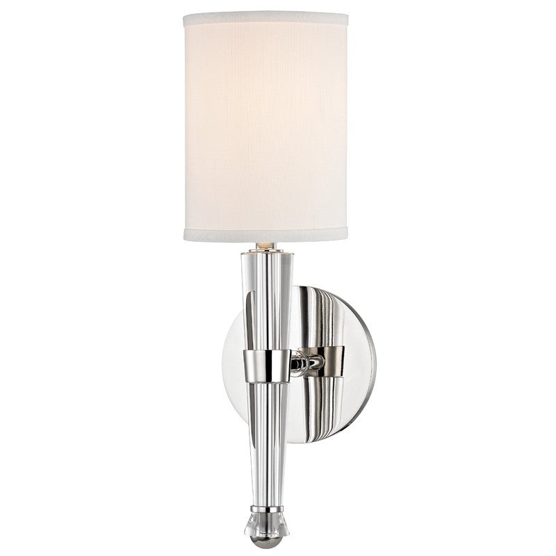 Hudson Valley 4110-PN Volta One Light Wall Sconce, Polished Nickel