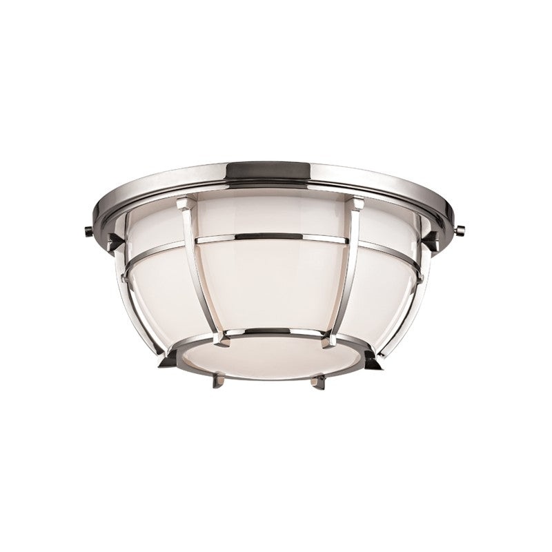 Hudson Valley 4112-PN Conrad Two Light Flush Mount, Polished Nickel (Discontinued)