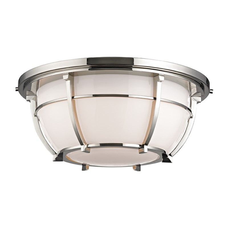 Hudson Valley 4115-PN Conrad Three Light Flush Mount, Polished Nickel (Discontinued)