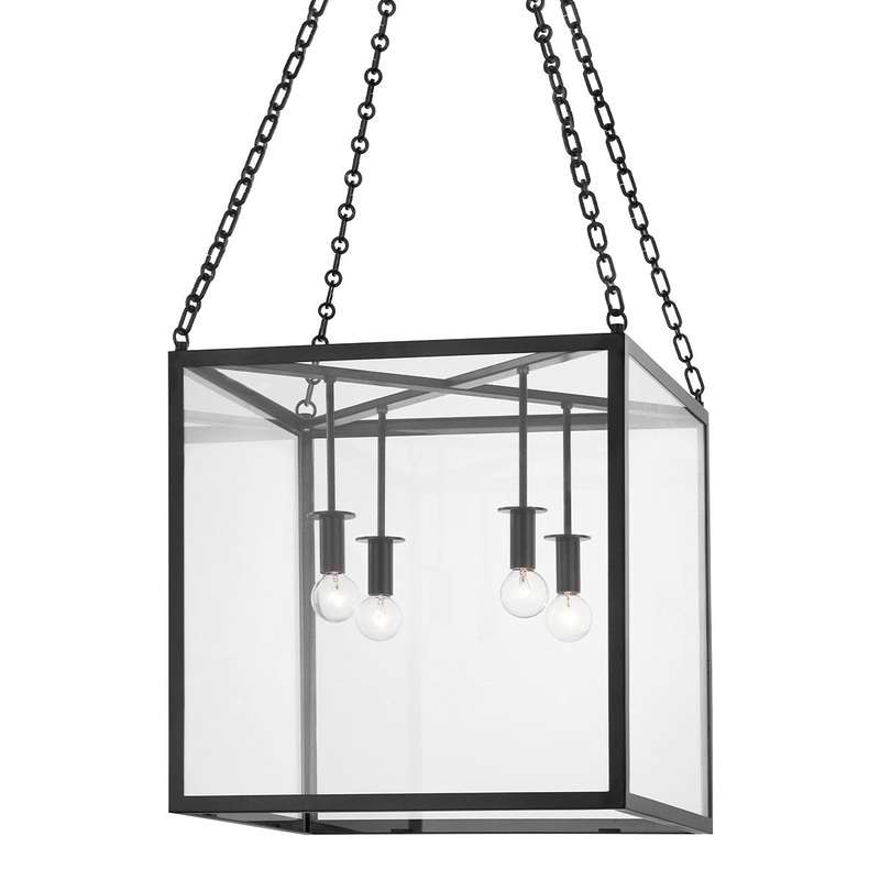 Hudson Valley 4118-AI Catskill Four Light Pendant, Aged Iron