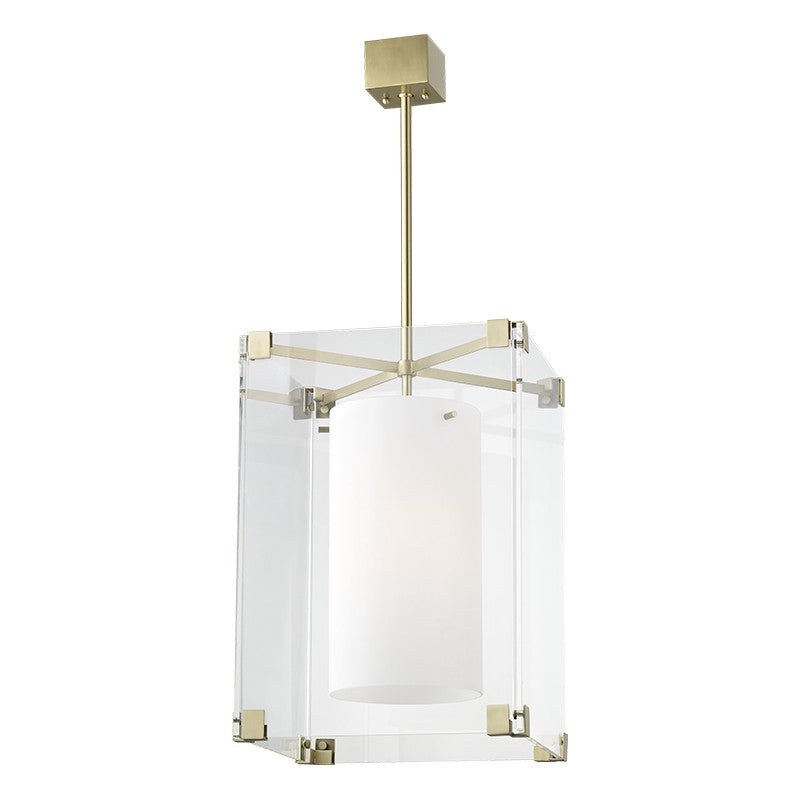 Hudson Valley 4132-AGB Achilles Three Light Pendant, Aged Brass