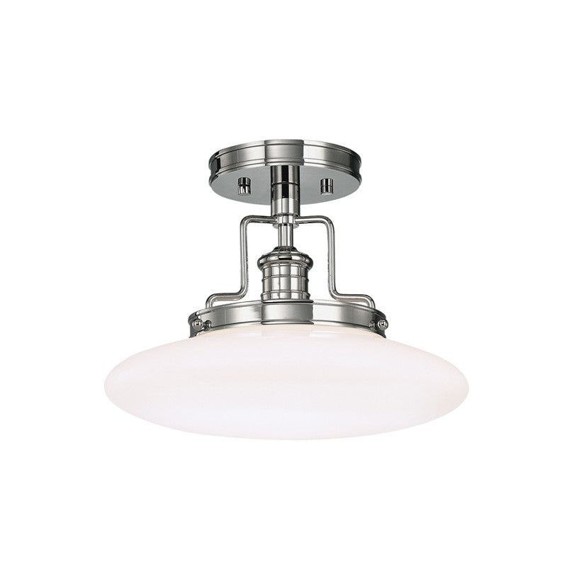 Hudson Valley 4202-PN Beacon One Light Semi Flush Mount, Polished Nickel (Discontinued)