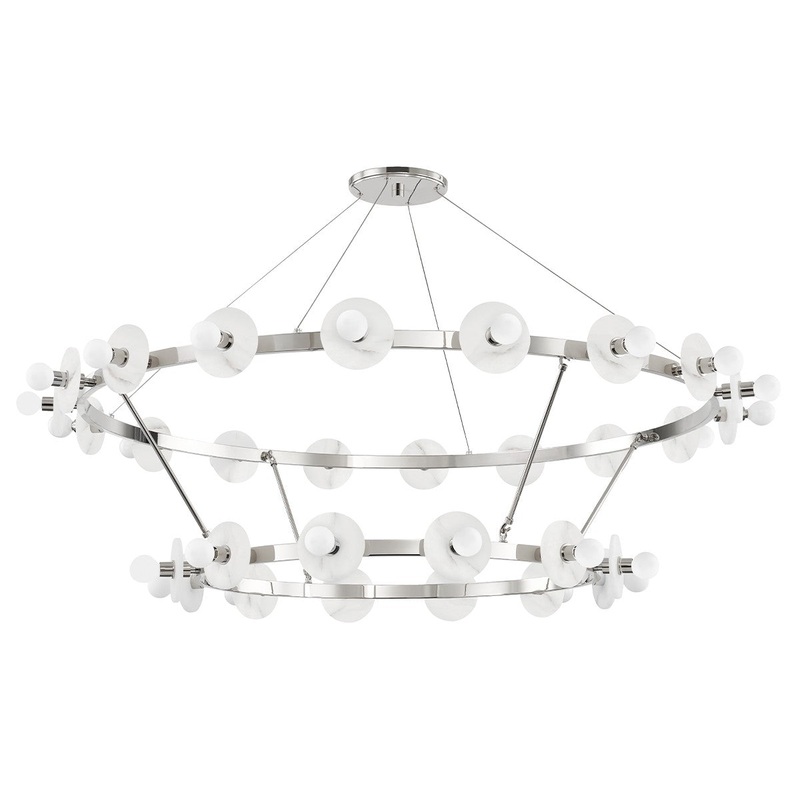 Hudson Valley 4262-PN Austen 30 Light Chandelier, Polished Nickel (Discontinued)