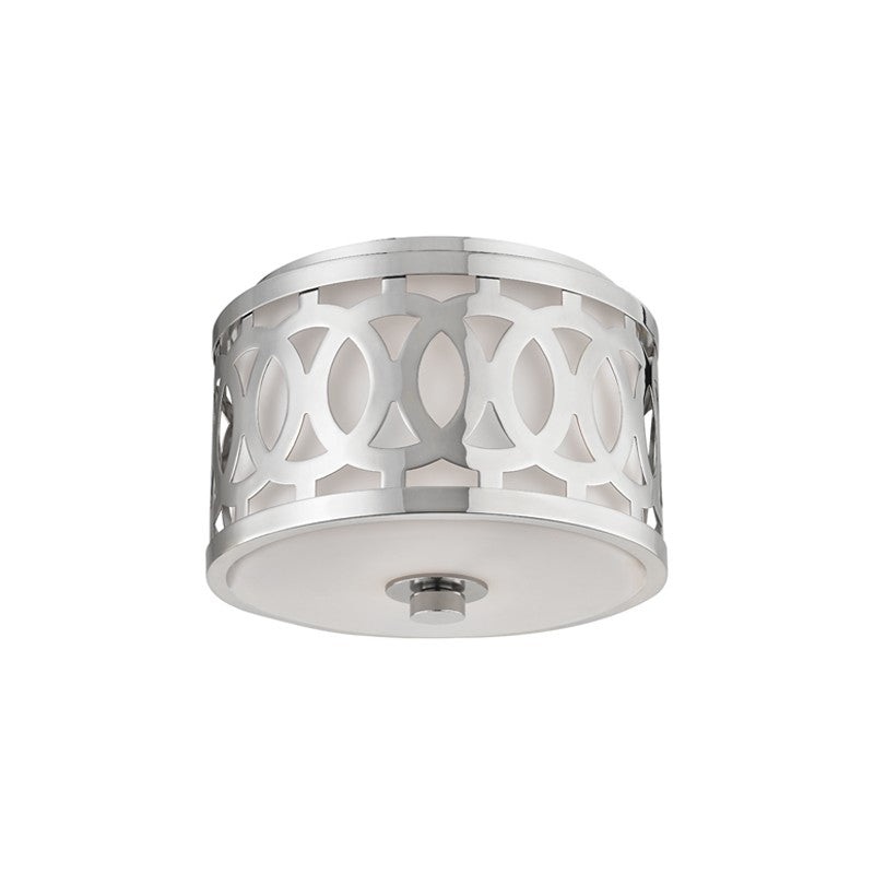 Hudson Valley 4310-PN Genesee One Light Flush Mount, Polished Nickel (Discontinued)