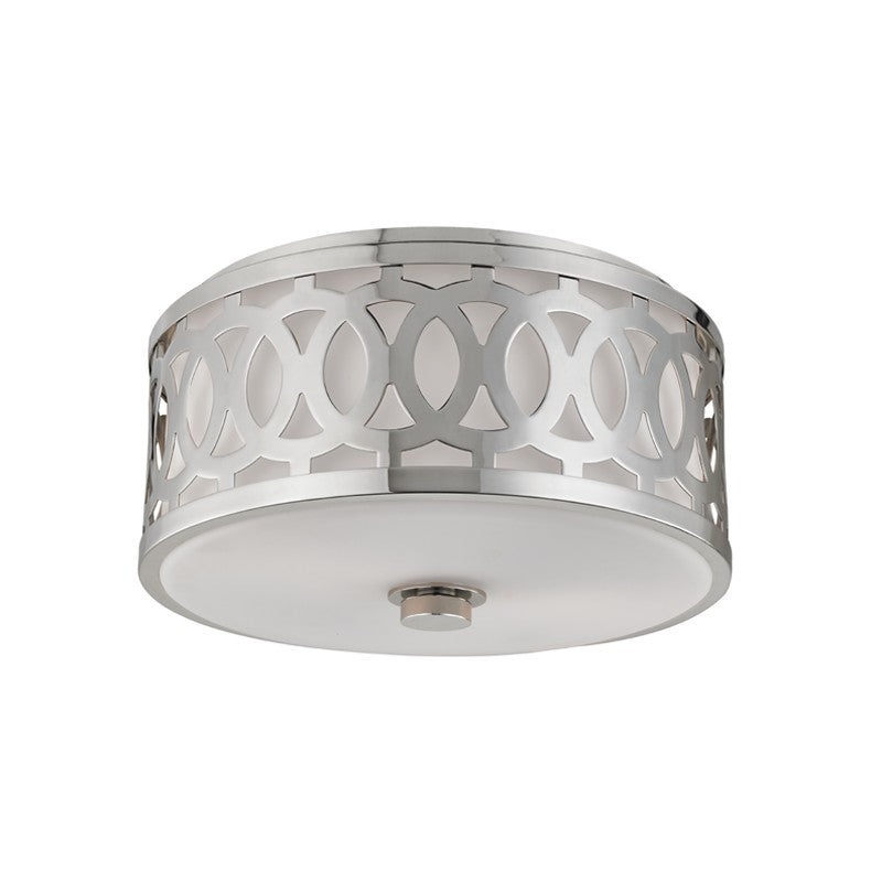 Hudson Valley 4314-PN Genesee Two Light Flush Mount, Polished Nickel (Discontinued)