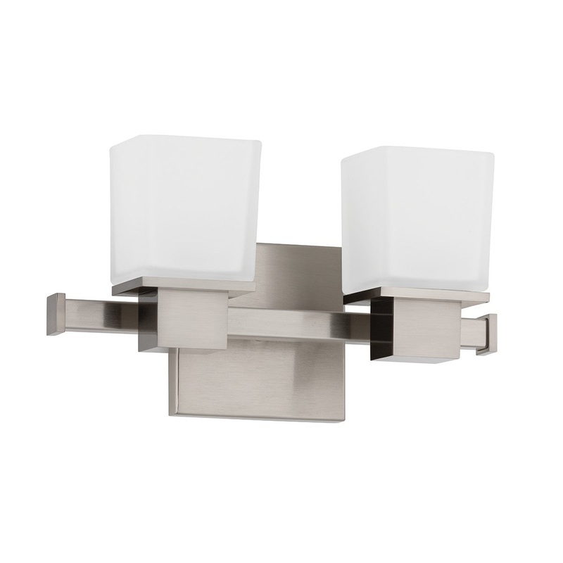 Hudson Valley 4442-SN Milford Two Light Bath Bracket, Satin Nickel (Discontinued)