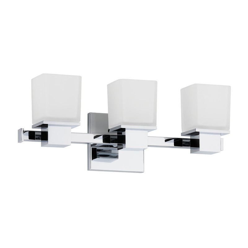 Hudson Valley 4443-PC Milford Three Light Bath Bracket, Polished Chrome (Discontinued)