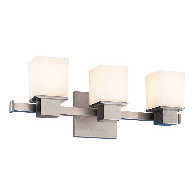 Hudson Valley 4443-SN Milford Three Light Bath Bracket, Satin Nickel (Discontinued)