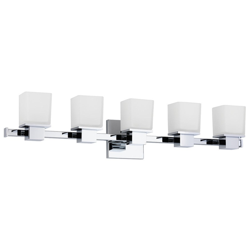 Hudson Valley 4445-PC Milford Five Light Bath Bracket, Polished Chrome (Discontinued)