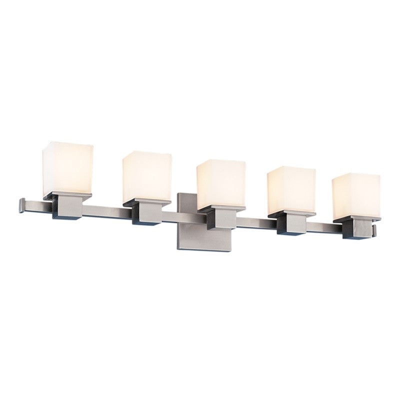 Hudson Valley 4445-SN Milford Five Light Bath Bracket, Satin Nickel (Discontinued)