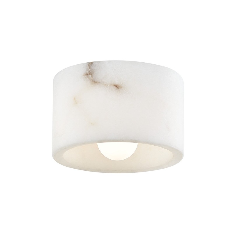 Hudson Valley 4500-ALA-PN Loris One Light Flush Mount, Polished Nickel