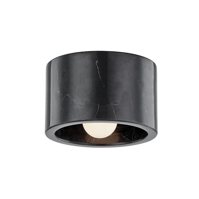 Hudson Valley 4500-BM-PN Loris One Light Flush Mount, Polished Nickel