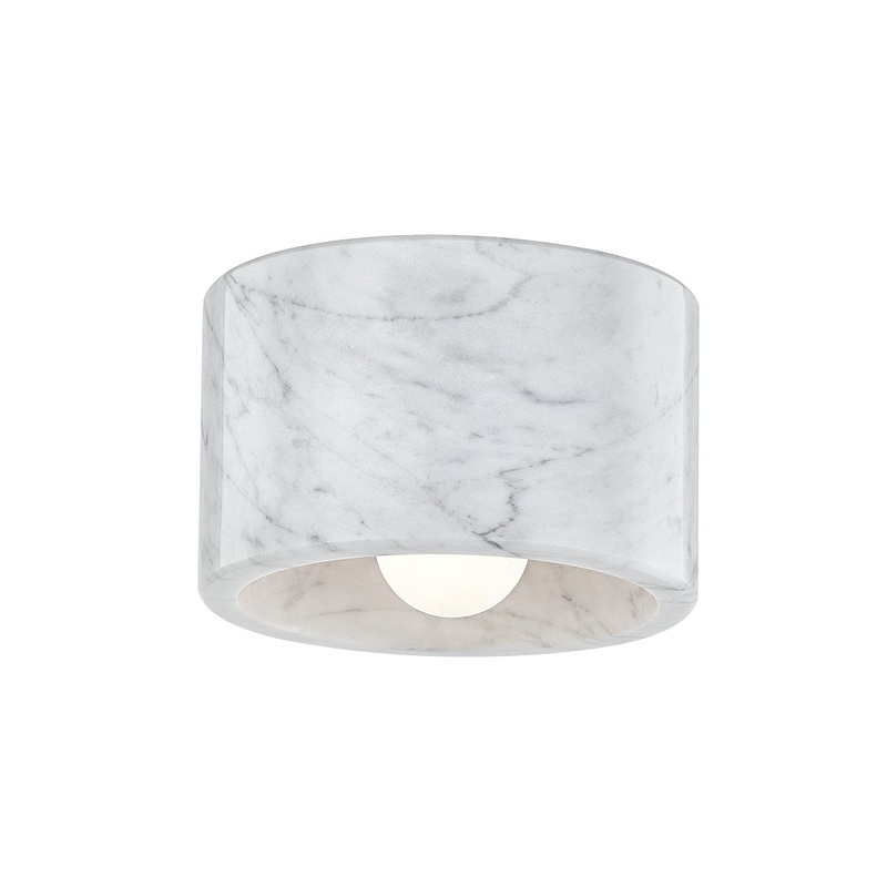 Hudson Valley 4500-WM-PN Loris One Light Flush Mount, Polished Nickel