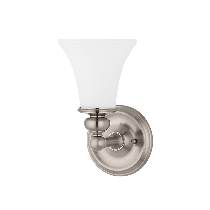 Hudson Valley 4501-SN Weston One Light Bath Bracket, Satin Nickel (Discontinued)