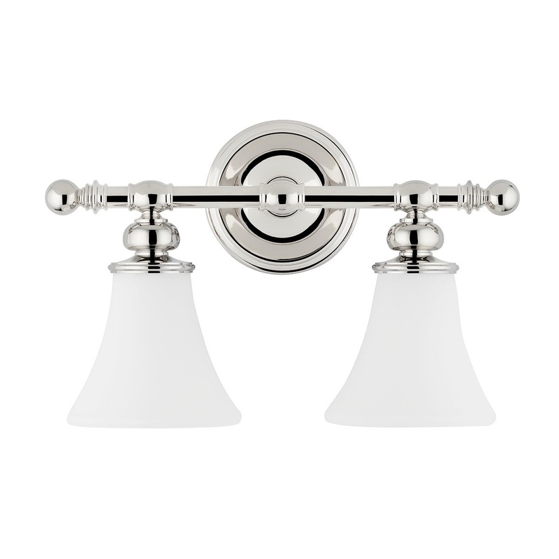 Hudson Valley 4502-PN Weston Two Light Bath Bracket, Polished Nickel
