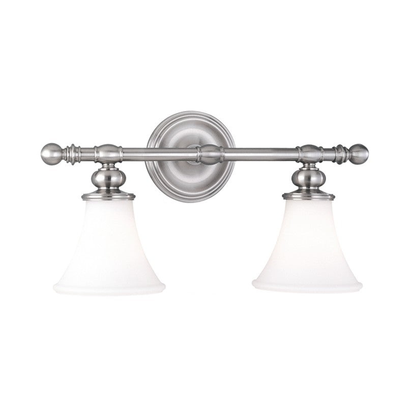 Hudson Valley 4502-SN Weston Two Light Bath Bracket, Satin Nickel (Discontinued)