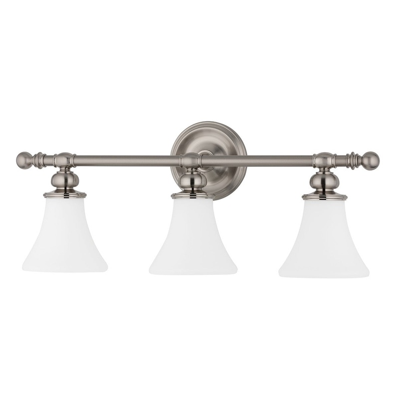 Hudson Valley 4503-SN Weston Three Light Bath Bracket, Satin Nickel (Discontinued)