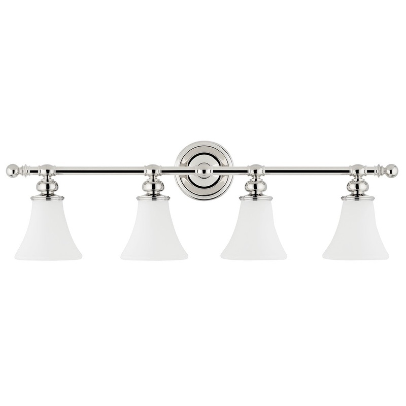 Hudson Valley 4504-PN Weston Four Light Bath Bracket, Polished Nickel
