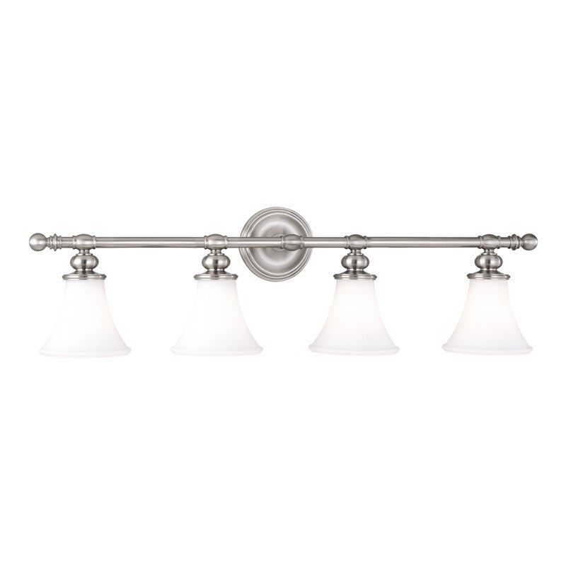 Hudson Valley 4504-SN Weston Four Light Bath Bracket, Satin Nickel (Discontinued)