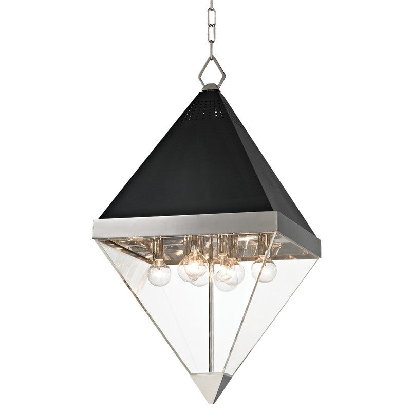 Hudson Valley 4515-PN Coltrane Eight Light Pendant, Polished Nickel