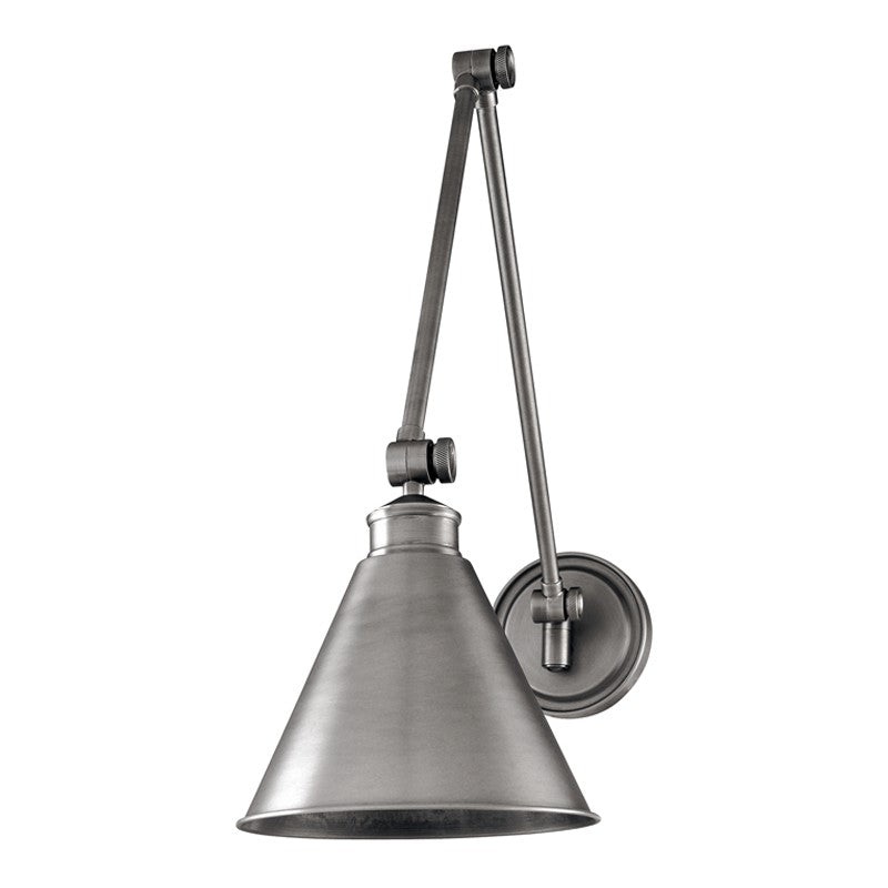Hudson Valley 4721-AN Exeter One Light Wall Sconce, Antique Nickel (Discontinued)