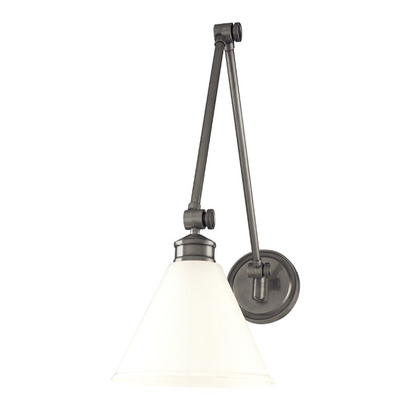 Hudson Valley 4731-AN Exeter One Light Wall Sconce, Antique Nickel (Discontinued)
