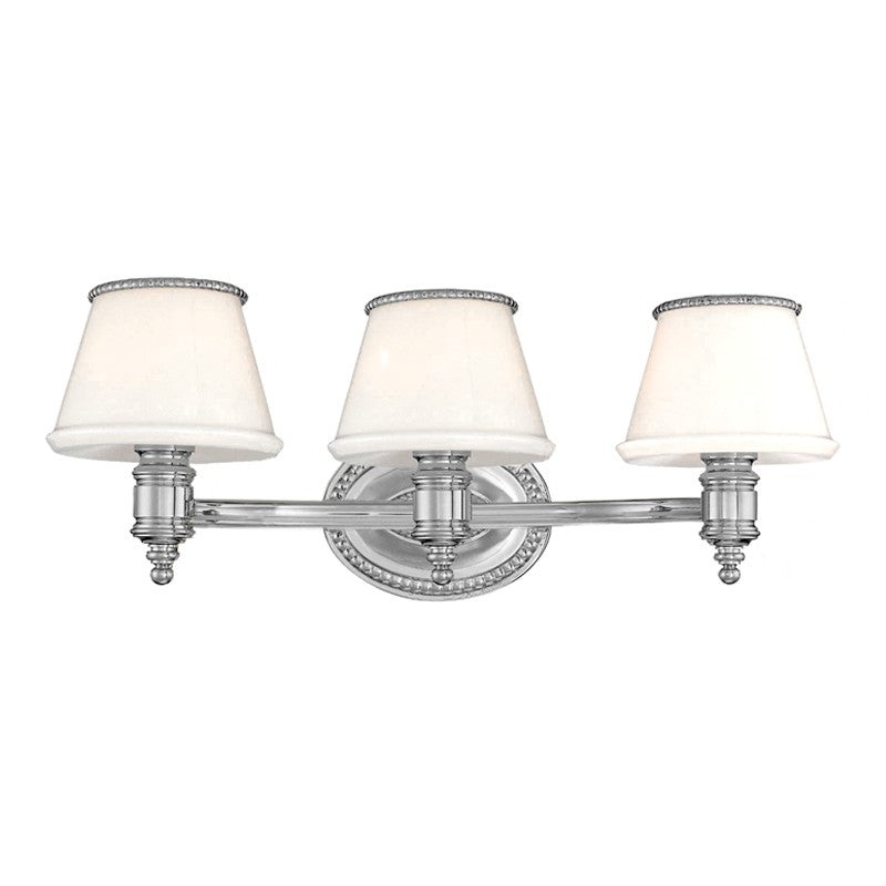 Hudson Valley 4943-PN Richmond Three Light Bath Bracket, Polished Nickel