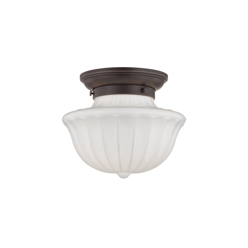 Hudson Valley 5009F-OB Dutchess One Light Flush Mount, Old Bronze