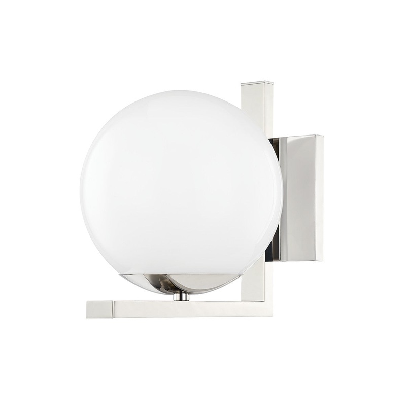 Hudson Valley 5081-PN Tanner One Light Wall Sconce, Polished Nickel (Discontinued)