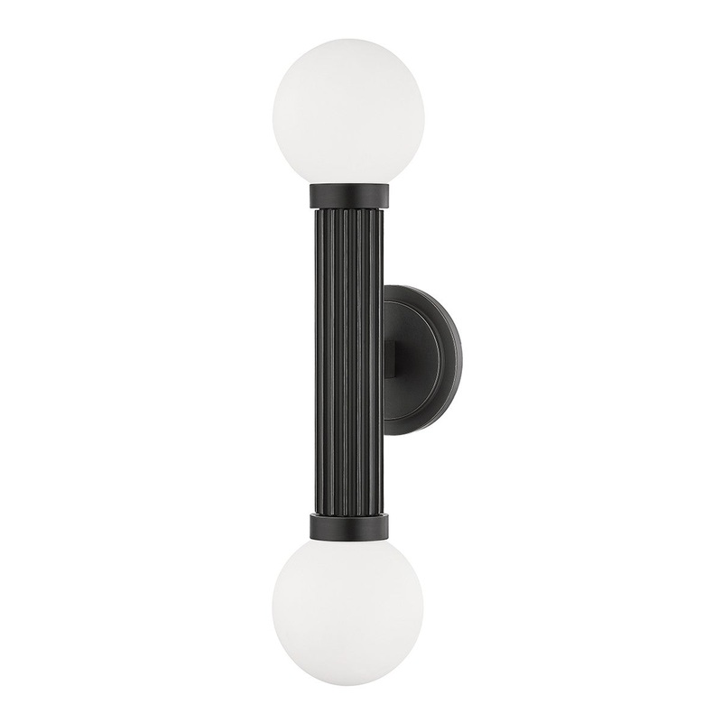 Hudson Valley 5102-OB Reade Two Light Wall Sconce, Old Bronze (Discontinued)