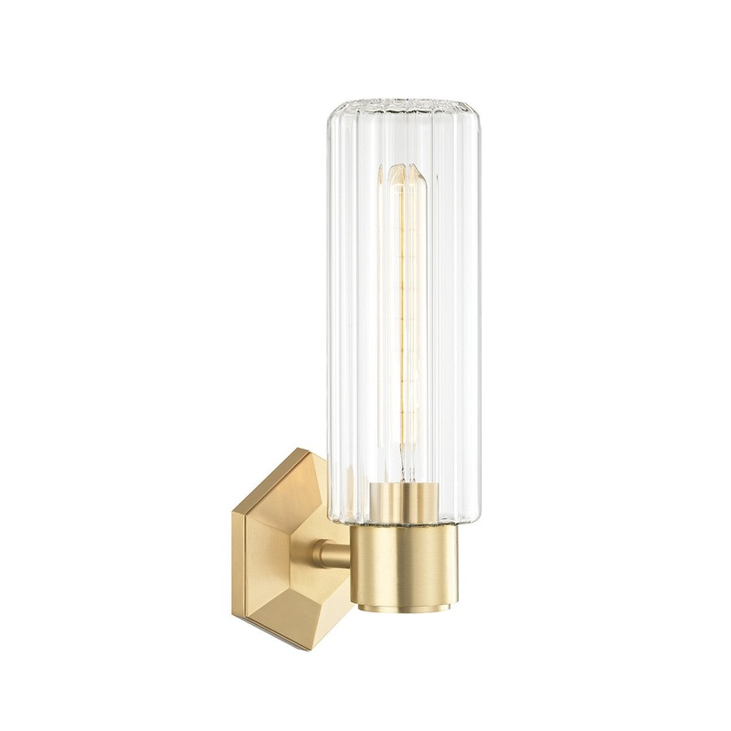 Hudson Valley 5120-AGB Roebling One Light Wall Sconce, Aged Brass